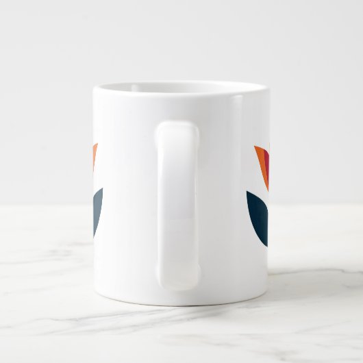 "Bold Floral Harmony" Jumbo-Tasse (Rückseite)