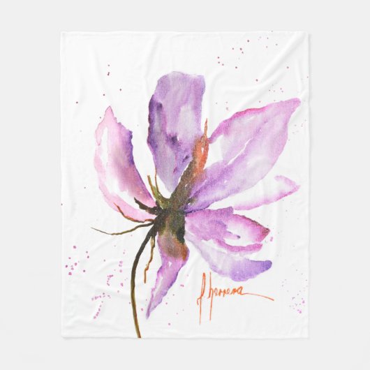 Bold Floral IV Fleecedecke (Vorderseite)