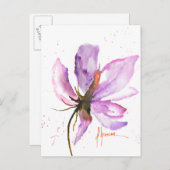 Bold Floral IV Postkarte (Vorne/Hinten)