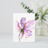 Bold Floral IV Postkarte (Stehend Vorderseite)