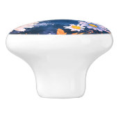 Bold Floral Keramikknauf (Seitenansicht)