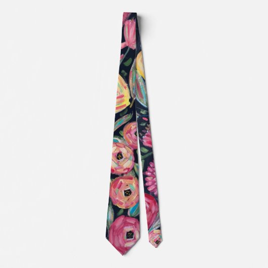 Bold Floral Krawatte (Vorderseite)