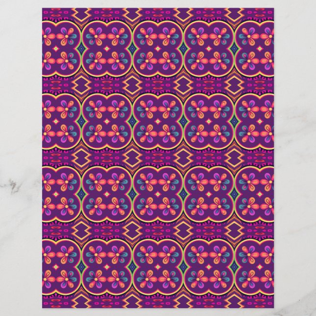Bold Floral Large 9b ScrapJournal (Vorderseite)