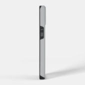 BOLD FLORAL LETTER B MONOGRAMM GRAU FARBE iPhone HÜLLE (Rechte Seite)