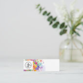 Bold Floral Perfume Tester Mini Visitenkarte (Stehend Vorderseite)