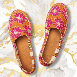 Bold Floral Pink Orange Illustriert