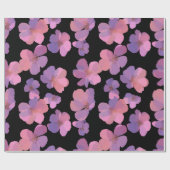 Bold Floral Spring Gift Wrap Geschenkpapier (Flach)