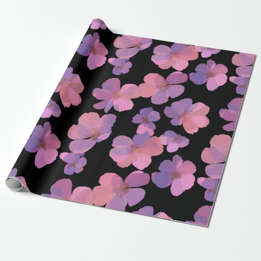 Bold Floral Spring Gift Wrap Geschenkpapier (Ungerollt)