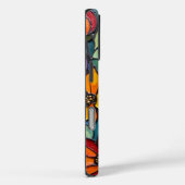 Bold Floral Stached Glass Quartett Case-Mate iPhone Hülle (Rückseite / Rechts)