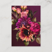 Bold Floral Wedding | UAWG mit QR-Code Begleitkarte (Rückseite)