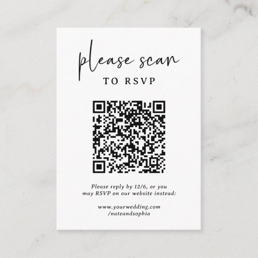 Bold Floral Wedding | UAWG mit QR-Code Begleitkarte (Vorderseite)