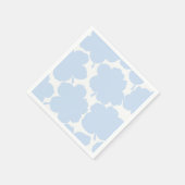 Bold Florals Monochrome Powder Blue Serviette (Ecke)