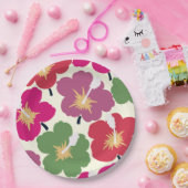 Bold Florals Multicolored Pappteller (Party)