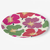 Bold Florals Multicolored Pappteller (Schrägansicht)