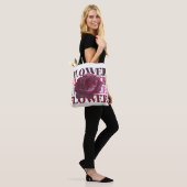 'Bold FLOWER Typography' Florale Ästhetik-Einkaufs Tasche (Am Model)
