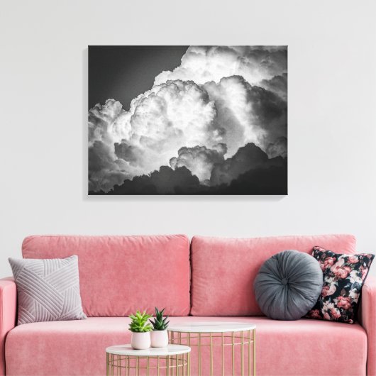 Bold Fluffy Clouds Leinwand Art Print (Insitu (Wohnzimmer))
