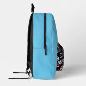 Bold Folk Floral Pattern Bedruckter Rucksack (Links)