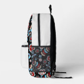 Bold Folk Floral Pattern Bedruckter Rucksack (Rechts)