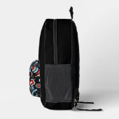 Bold Folk Floral Pattern Bedruckter Rucksack (Rechts)