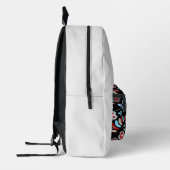 Bold Folk Floral Pattern Bedruckter Rucksack (Links)