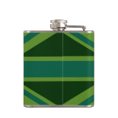 Bold Forest Green Union Jack Flachmann (Rückseite)