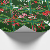 Bold Forest Green Union Jack Geschenkpapier (Ecke)
