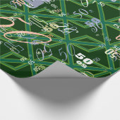 Bold Forest Green Union Jack Geschenkpapier (Ecke)