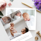 BOLD Foto Collage Baby Geburt Ankündigung