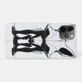 Bold Fox Silhouette - Monochrome Tierart Case-Mate iPhone Hülle (Rückseite (Horizontal))