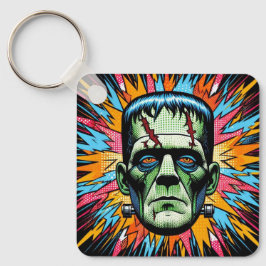 "Bold Frankenstein" Aluminum Keychain Schlüsselanhänger