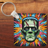 "Bold Frankenstein" Aluminum Keychain Schlüsselanhänger (Vorderseite)