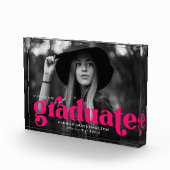 Bold Fuchsia Typografy Abschluss Fotoblock (Rechts)