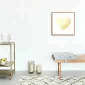 Bold Full Gold Heart Foliendrucke