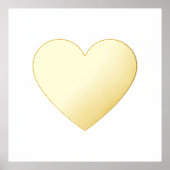 Bold Full Gold Heart Foliendrucke (Vorderseite)