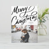 Bold Fun Hand Briefe frohe Weihnachten (Stehend Vorderseite)