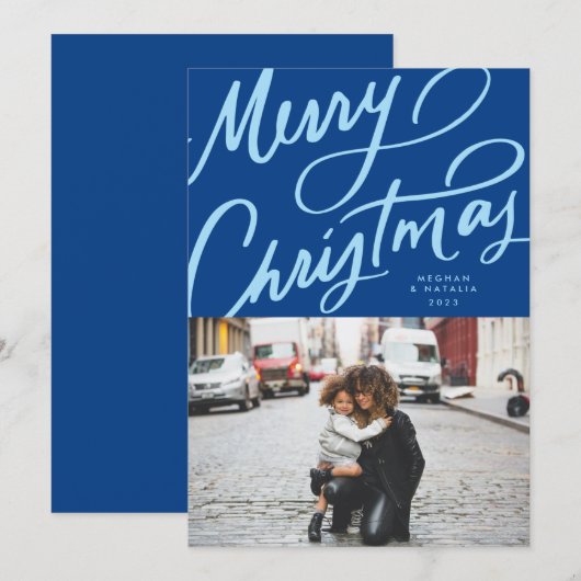 Bold Fun Hand Briefe frohe Weihnachten (Vorne/Hinten)