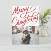 Bold Fun Hand Briefe frohe Weihnachten (Stehend Vorderseite)