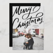 Bold Fun Hand Briefe frohe Weihnachten (Vorne/Hinten)