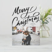 Bold Fun Hand Briefe frohe Weihnachten (Stehend Vorderseite)