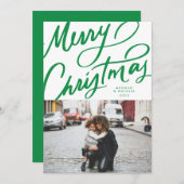 Bold Fun Hand Briefe frohe Weihnachten (Vorne/Hinten)