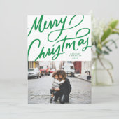 Bold Fun Hand Briefe frohe Weihnachten (Stehend Vorderseite)