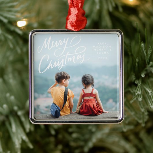 Bold Fun Hand Briefe frohe Weihnachten Ornament Aus Metall (Baum)