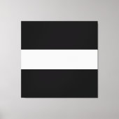 Bold Fun Sporty Wide Schwarz-weiß Summer Stripes Leinwanddruck (Vorderseite)