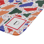 Bold Fun Terrazzo Abstrakt Splash Art Schneidebrett (Ecke)