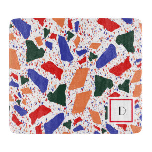 Bold Fun Terrazzo Abstrakt Splash Art Schneidebrett