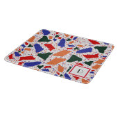 Bold Fun Terrazzo Abstrakt Splash Art Schneidebrett (Ecke)