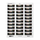 Bold Funky Colorful Floral Dark Chic Brautparty (Vorne)