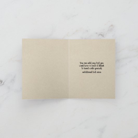 Bold Funky farbful Floral Dark Chic Danke (Innenseite)