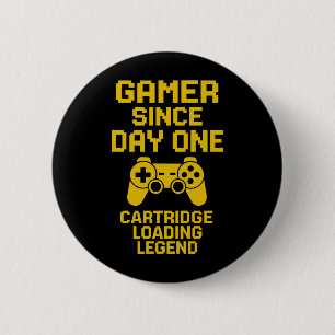 Bold Gamer Vater Design - Gelbe Controller Art Button