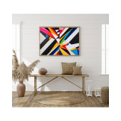 Bold Geometric Abstrakt Colorful Modern Art Fotodruck